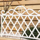 27cm x 48cm  Plastic Garden Border Fence Edging with Lattice Design