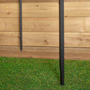 2.28m x 1.1m Black Garden Steel Arch Trellis for Climbing Plants