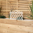 27cm x 48cm  Plastic Garden Border Fence Edging with Lattice Design