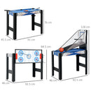 SPORTNOW 5 in 1 Multi Games Table Combo Sports Game Table for Kids, Blue