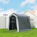 Outsunny  1.8 x 2.4m Portable Storage Shed Heavy Duty Motorbike Shed