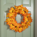50cm Hanging Bright Autumn Faux Wreath