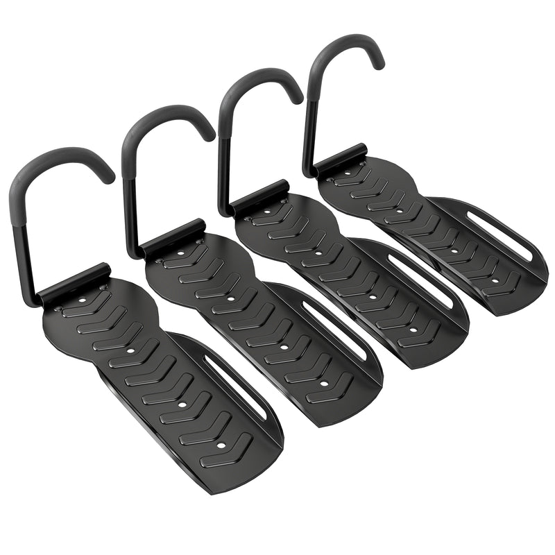 SPORTNOW 4 Pack Bike Rack, Wall Mounted Bike Hooks for Garage
