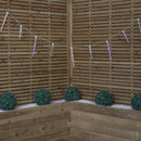 6.9m Icicle Christmas Chaser Lights with 72 Rainbow LEDs