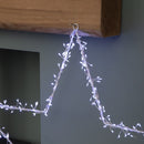 60cm Light Up Metal Hanging Christmas Star Decoration With 280 White LEDs