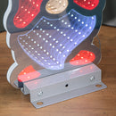 30cm Infinity Light up Christmas Gonk Decoration with Red & White LEDs on Metal Base