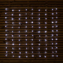 1.2 x 1.2m Light up Christmas Star Curtain Lights with 108 White LEDs