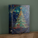 28cm Battery Operated Light Up Christmas Tree Stained Glass Decoration With LEDs