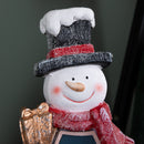 45cm Light up Christmas Woodsman Frosty Glow Snowman with LEDs