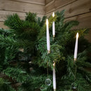 Premier 31cm 10 Piece Indoor Christmas Candle Set with Remote Control In Warm White