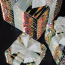 30cm Set of 3 Battery Operated Light up Star Shimmer Christmas Parcels with 90 Warm White LEDs