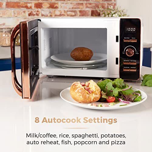 Tower Rose Gold Microwave 20L  - White