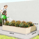 Outsunny Wooden Raised Bed for Garden, 620L Extra Large Raised Garden Bed