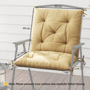 Outsunny Set of 2 Garden Chair Cushions Seat Pad for Outdoor Use Khaki