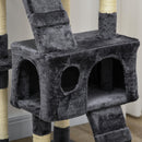 PawHut Cat Tree Scratcher Activity Centre, Condo Scratching Post Toy Bed