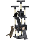 PawHut Cat Tree Scratcher Activity Centre, Condo Scratching Post Toy Bed