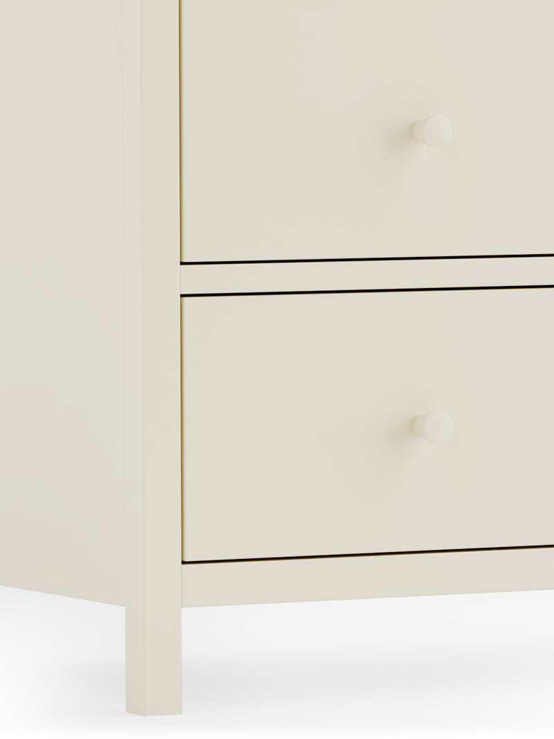 Coxmoor 6 Drawer Chest - Ivory And Oak