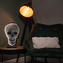 Light up Halloween Skull Infinity Decoration with Warm White LEDs