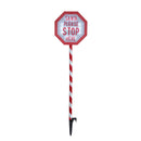 1.1m Battery Operated Light up Christmas Santa Stop Here Sign with LEDs