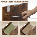 HOMCOM 2 Drawer Filing Cabinet with Adjustable Hanging Bars for A4 and Letter