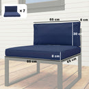 Outsunny Replacement Cushions for Outdoor Furniture Garden Seat Cushion Pad
