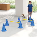 PawHut Dog Agility Equipment Set, Three-Piece Adjustable Height Jumping