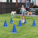 PawHut Dog Agility Equipment Set, Three-Piece Adjustable Height Jumping