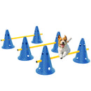 PawHut Dog Agility Equipment Set, Three-Piece Adjustable Height Jumping