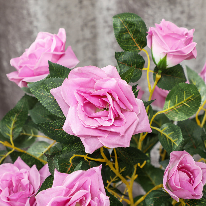 Outsunny Set of 2 90cm Artificial Rose Tree, Fake Decorative Plant