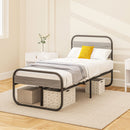 HOMCOM Metal Platform Bed Frame with Under Bed Storage
