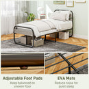 HOMCOM Metal Platform Bed Frame with Under Bed Storage