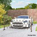 Outsunny Aluminium Alloy Movable Fence, Pet Safety Fence, Dark Brown