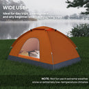 Outsunny Camping Tent for 2 Person Dome Tent w/ Storage Pocket Orange