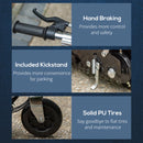 HOMCOM Kids Foldable E-Scooter W/Brake Kickstand for 7-12 Years Old -Red