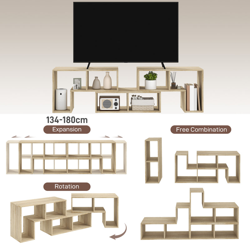 HOMCOM TV Unit for TVs up to 75 Inches, Free Combination TV Stand