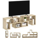 HOMCOM TV Unit for TVs up to 75 Inches, Free Combination TV Stand
