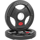 SPORTNOW 2 x Olympic Weight Plates, Weight Plate Discs with Tri-Grips
