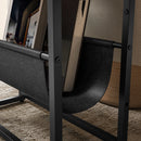 HOMCOM Narrow Side Table, End Table with 3-Tier Storage for Living Room