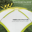 Outsunny Outdoor Gazebo Event Shelter Party Tent for Garden Green