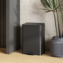 HOMCOM Pedal Bin With Soft-Close Lid, 20L Kitchen Bin For Home, Matte Black