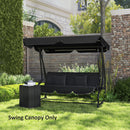 Outsunny Waterproof Garden Swing Canopy Replacement 3 Seater