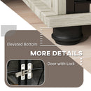 PawHut Dog Crate Furniture End Table w/ Cushion