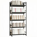 HOMCOM Bookshelf Anti-Slip Design 5-Tier Black