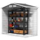Outsunny 7 x 4ft Upgraded Metal Shed with Lock, Easy to Assemble