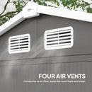 Outsunny 7 x 4ft Upgraded Metal Shed with Lock, Easy to Assemble