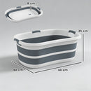 PawHut 27L Dog Bath Tub Foldable Pet Bathtub With Drain Hole Grey