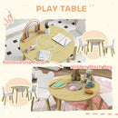 AIYAPLAY 3 Pieces Toddler Table And Chair Set W/ Centre Mesh Bag