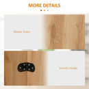 HOMCOM Foldable Dining Table Compact Drop Leaf Table for Kitchen White