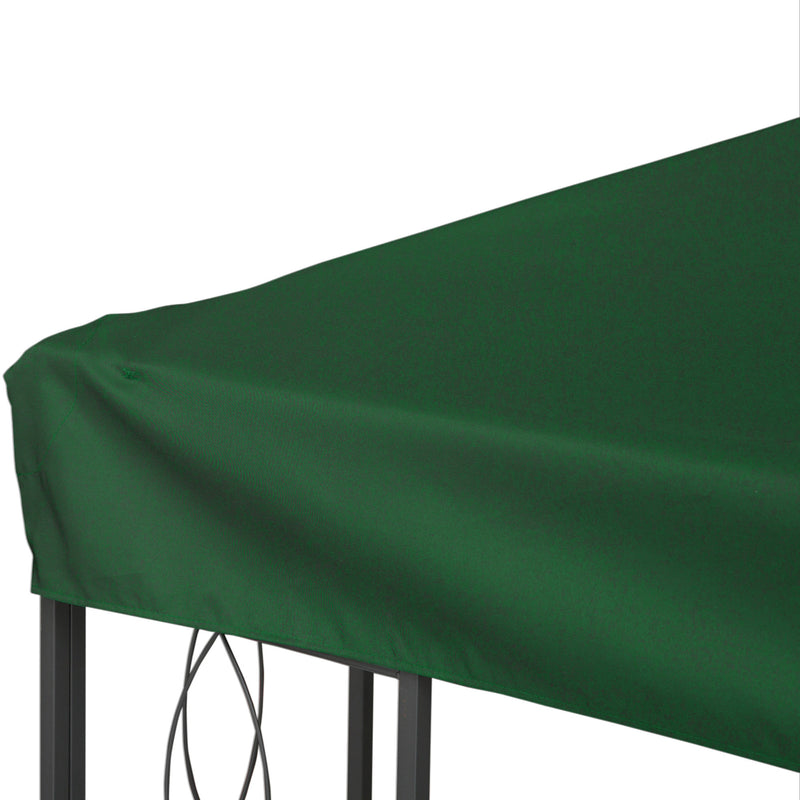Outsunny 3x4m Gazebo Replacement Roof Canopy 2 Tier Top UV Cover