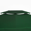 Outsunny 3x4m Gazebo Replacement Roof Canopy 2 Tier Top UV Cover